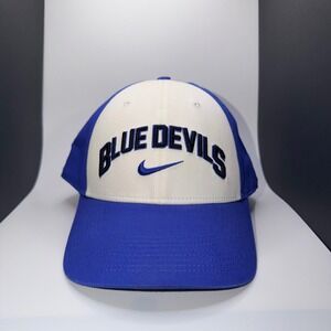 Nike Duke Blue Devils Legacy91 Dri-FIT Hat Structured Cap M/L Blue White